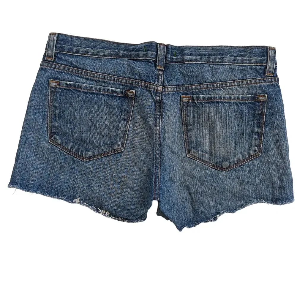 J Brand Women's Denim Shorts Rio Leon Distressed Cut off Jean Mid Rise Summer 27